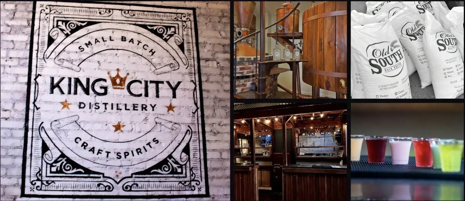 King City Distillery branding and operations