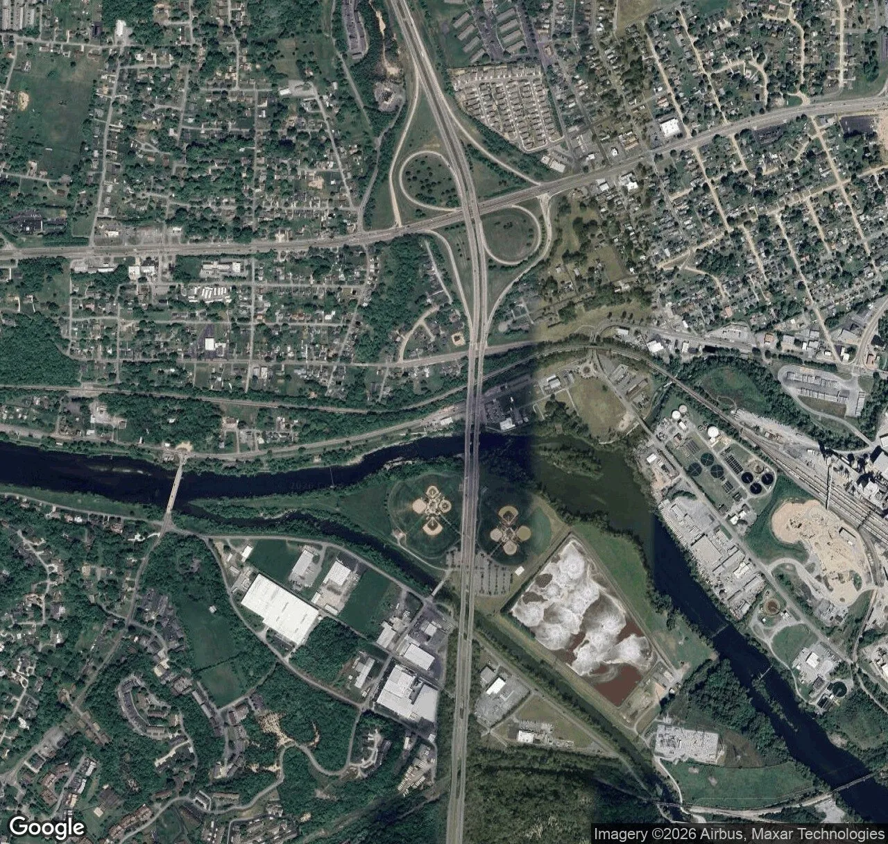 Aerial map of 1833-1837 Netherland Inn Rd, Kingsport TN