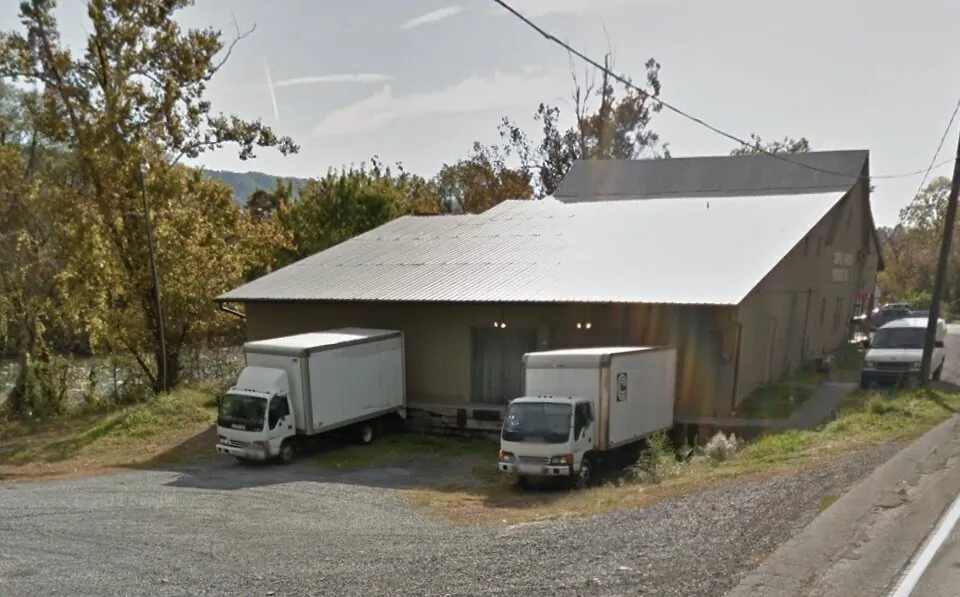 Building Two previous use — warehouse with delivery trucks