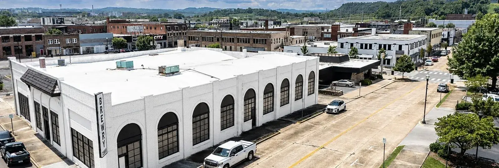 The historic Ford dealership