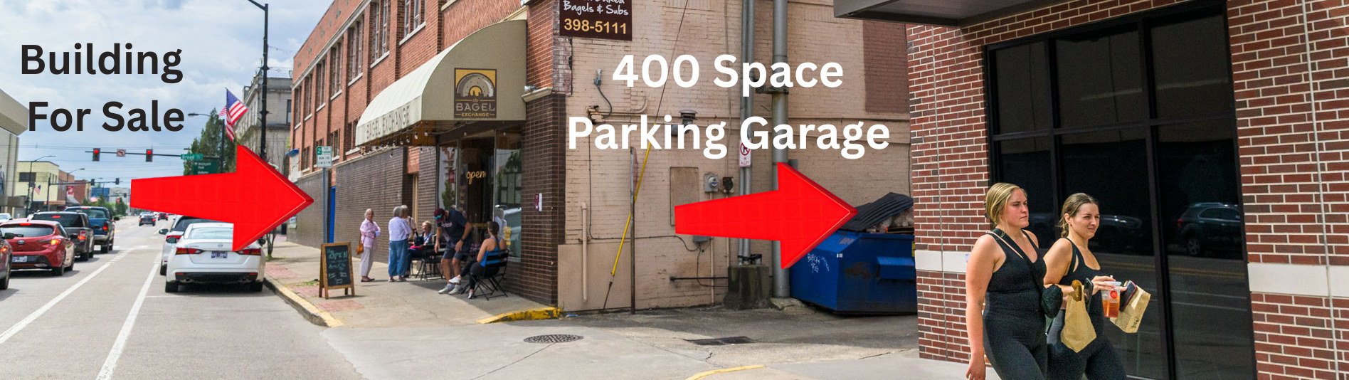 244-252 Broad Street building with the adjacent 400-space municipal parking garage