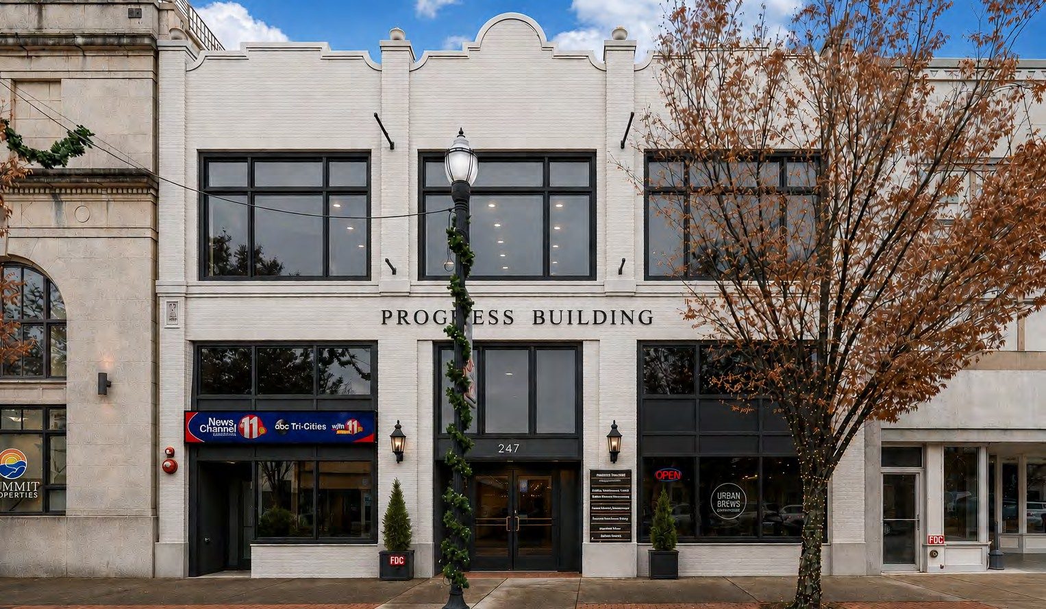 The Progress Building — Move-In Ready Office & Co-Working in Downtown Kingsport | For Sale or Lease $2,446,000