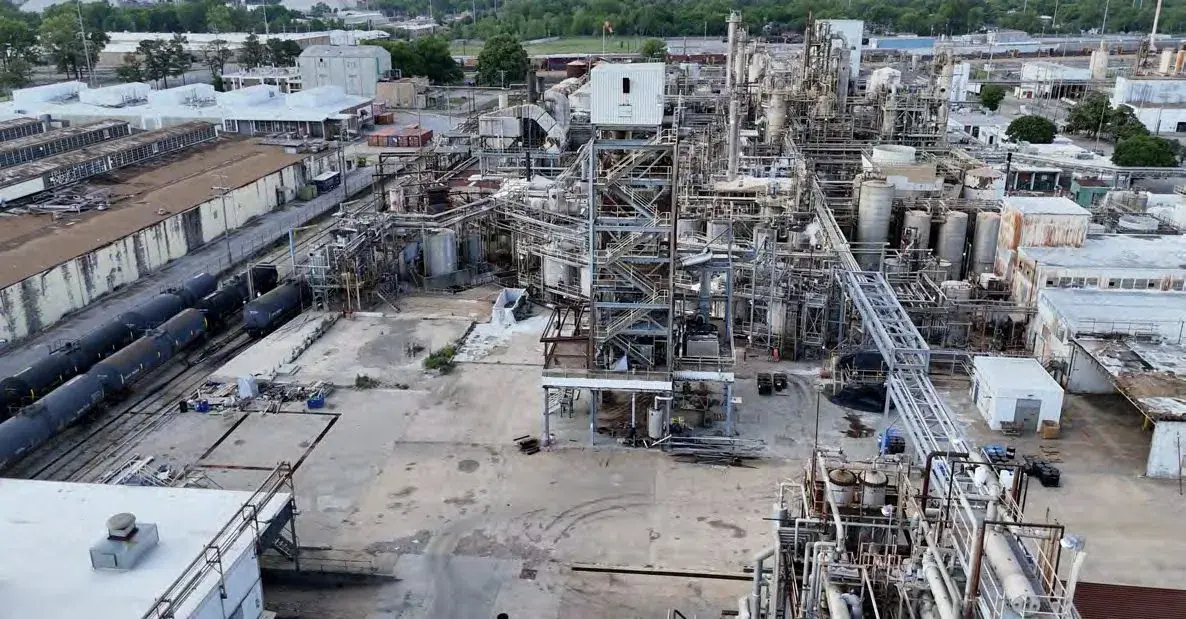 Demolition areas designated as future data center sites at the Memphis industrial campus