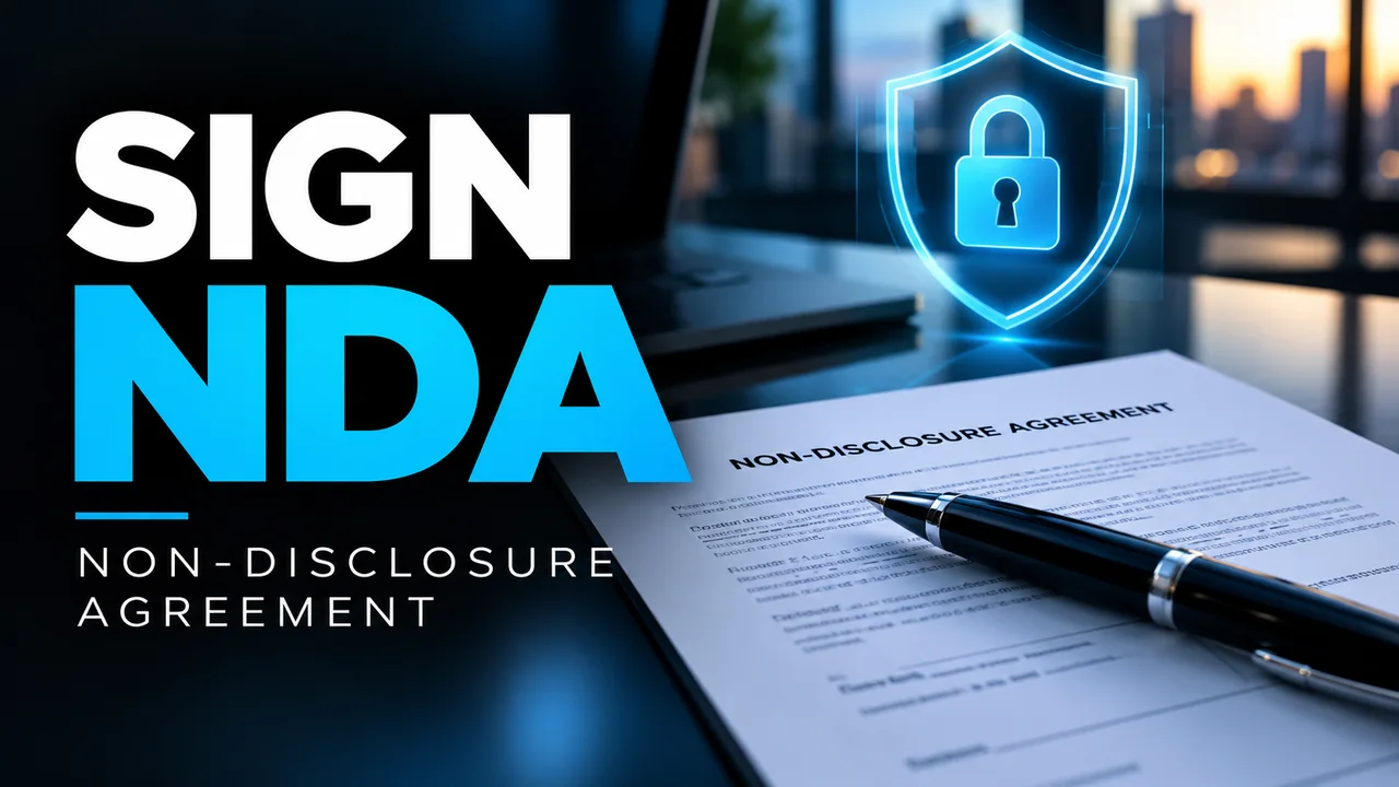 Sign NDA &mdash; non-disclosure agreement